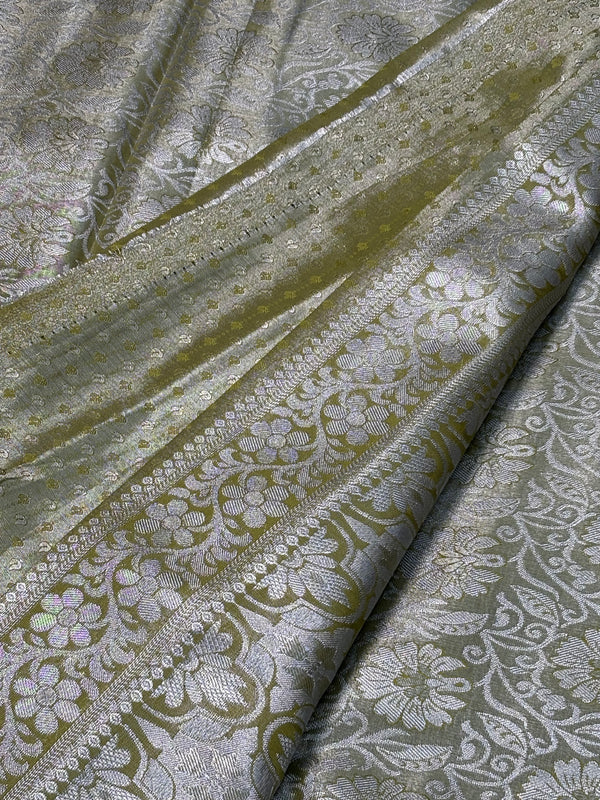 Semi Dharmavaram Pattu Saree — Pastel Collection