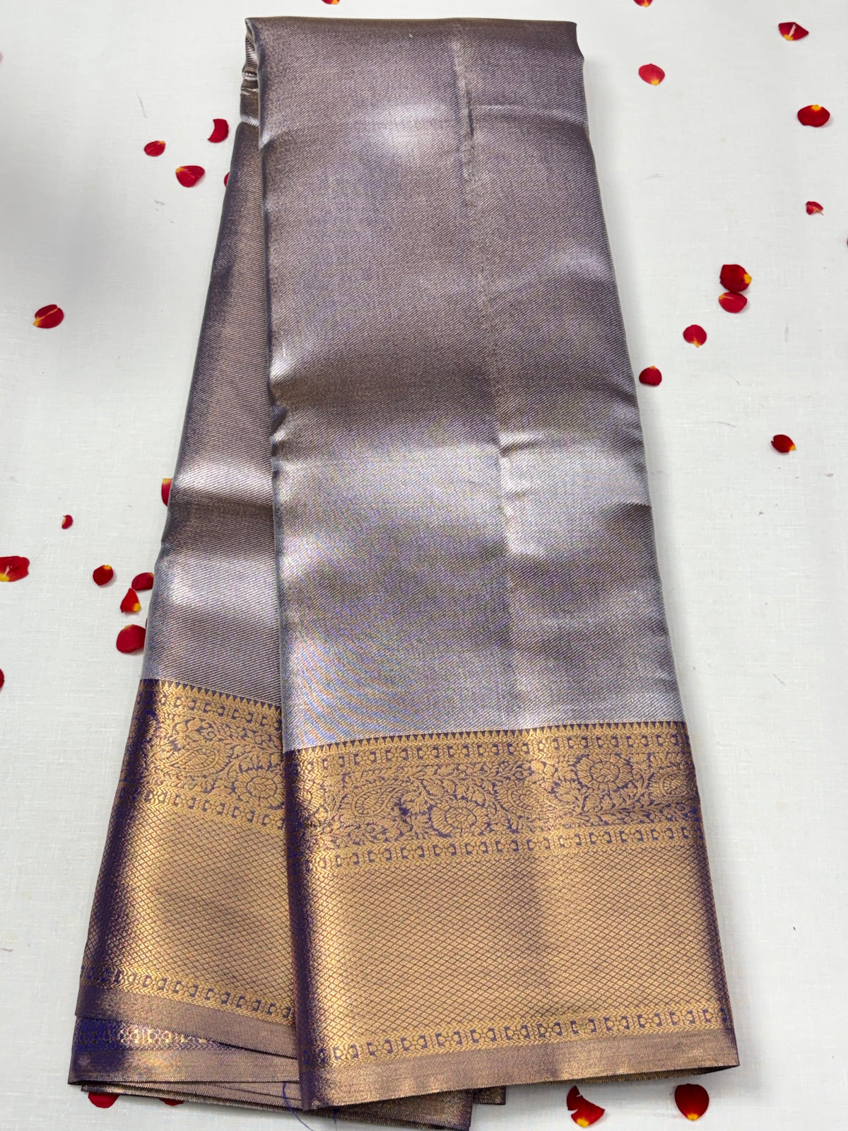 Semi Dharmavaram Pattu Saree — Pastel Collection