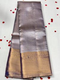 Semi Dharmavaram Pattu Saree — Pastel Collection view 1