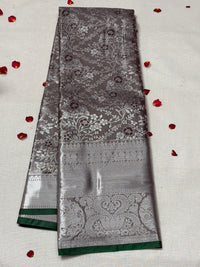 Semi Dharmavaram Pattu Saree — Pastel Collection view 1