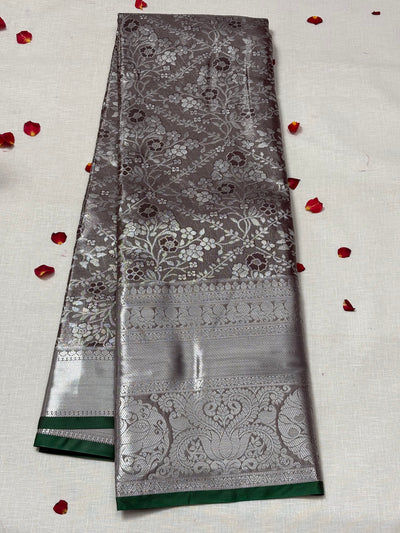 Semi Dharmavaram Pattu Saree — Pastel Collection