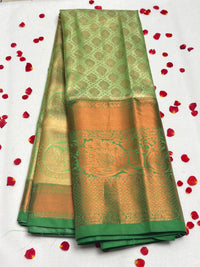 Semi Dharmavaram Pattu Saree — Pastel Collection view 1