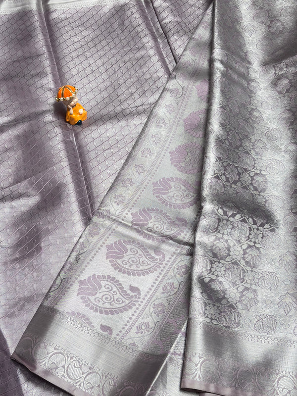 Semi Dharmavaram Pattu Saree — Pastel Collection