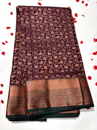 Semi Uppada Pattu Saree view 1