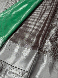 Semi Dharmavaram Pattu Saree — Pastel Collection view 2