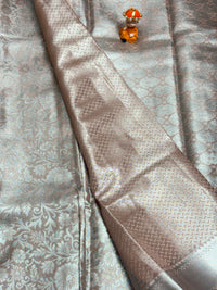 Semi Dharmavaram Pattu Saree — Pastel Collection view 2