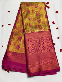 Semi Dharmavaram Pattu Saree — Pastel Collection view 1