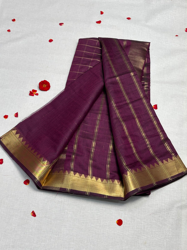 Semi Mangalagiri Cotton Saree