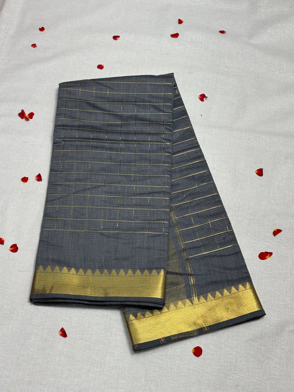 Semi Mangalagiri Cotton Saree