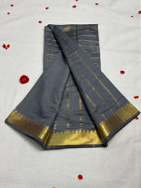 Semi Mangalagiri Cotton Saree view 2