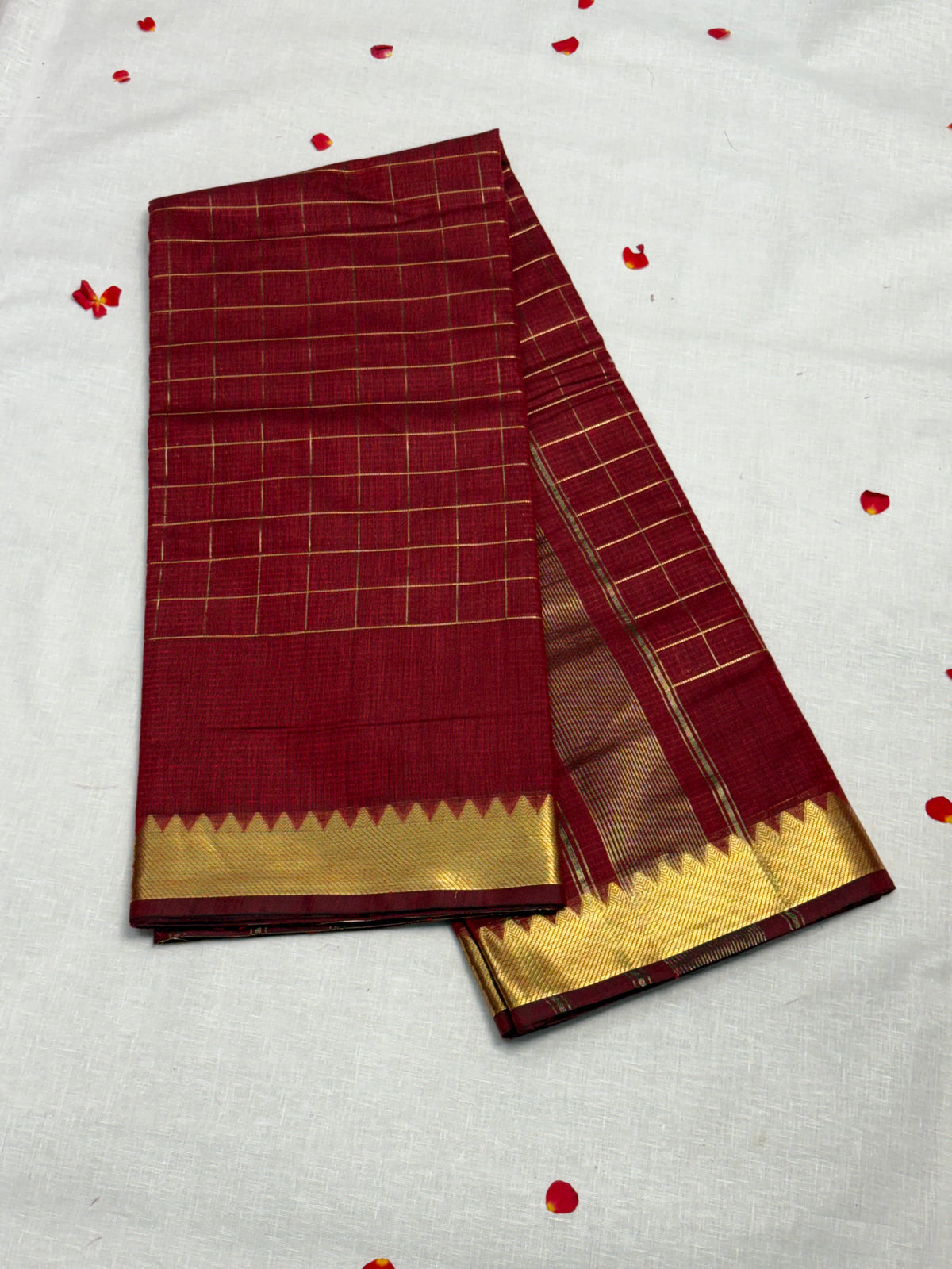Semi Mangalagiri Cotton Saree