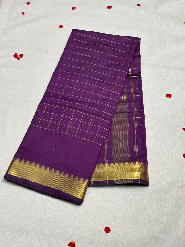 Semi Mangalagiri Cotton Saree