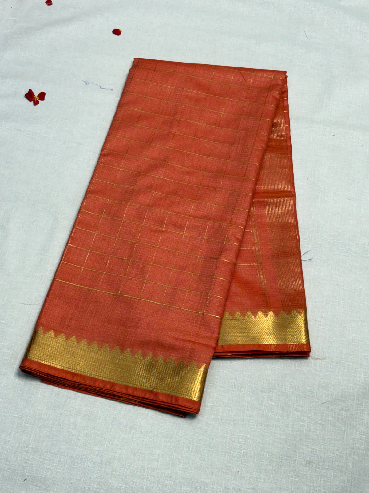 Semi Mangalagiri Cotton Saree