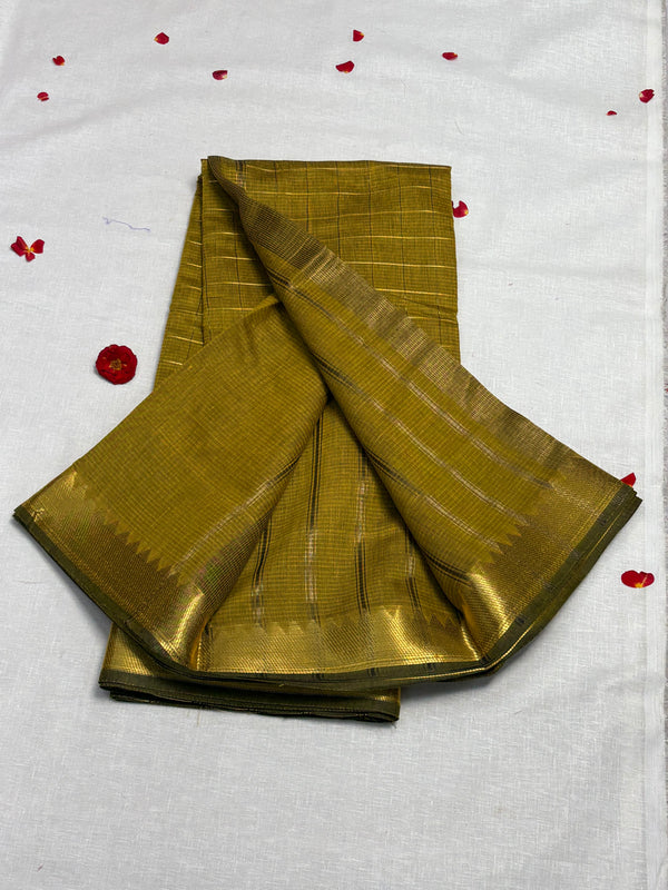Semi Mangalagiri Cotton Saree