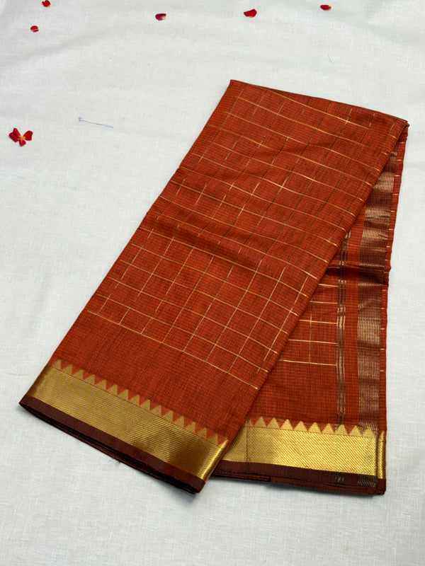 Semi Mangalagiri Cotton Saree