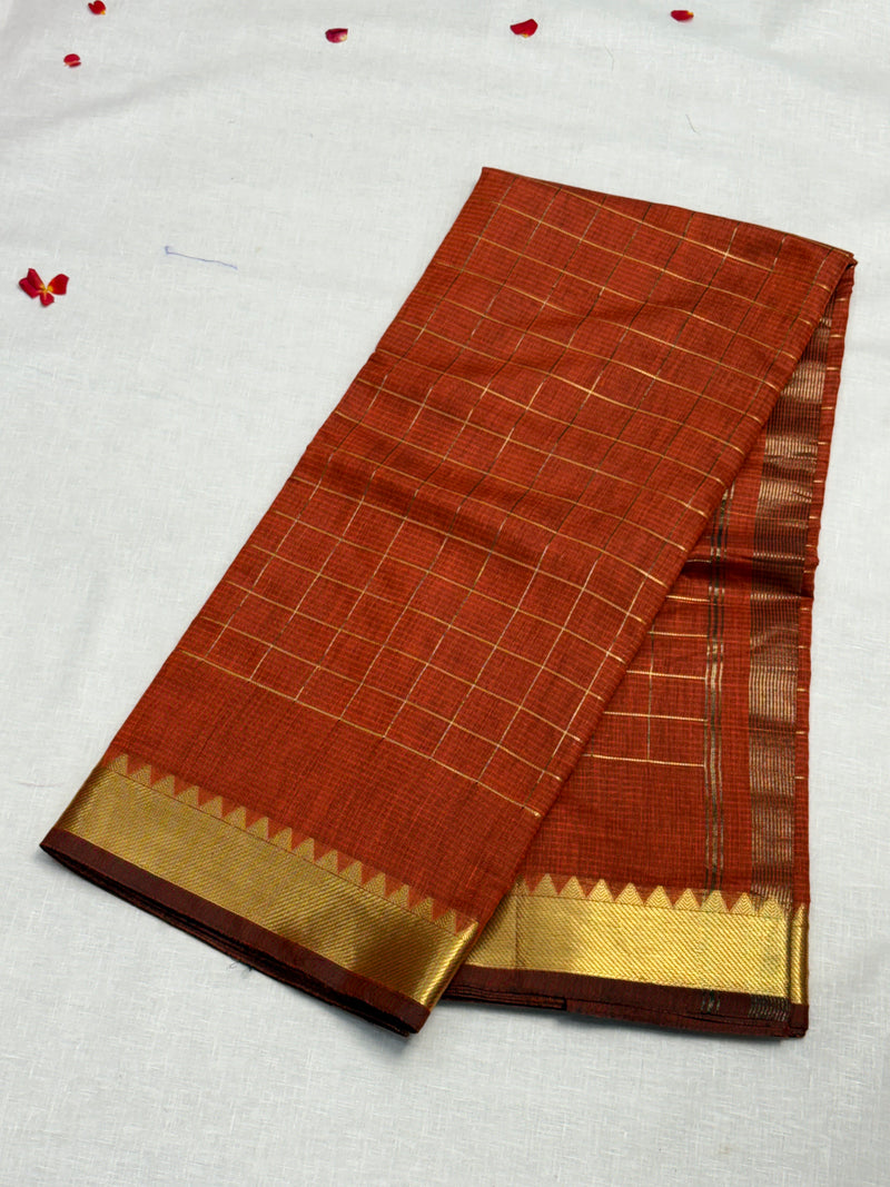 Semi Mangalagiri Cotton Saree - View 1
