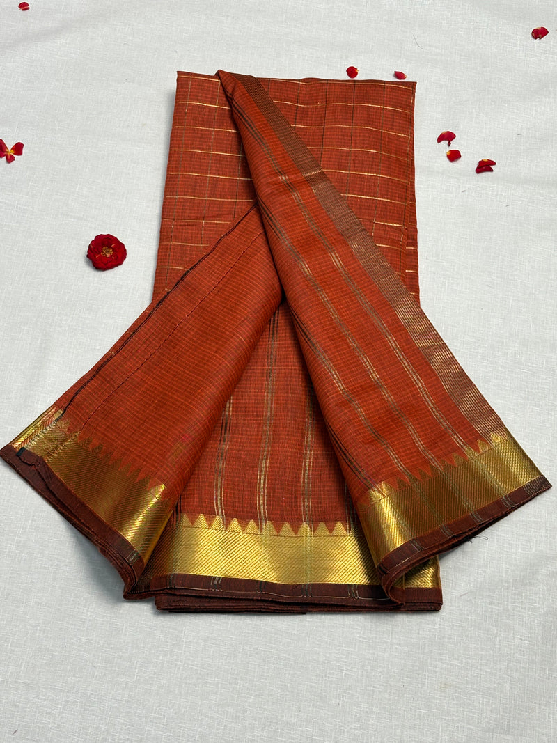 Semi Mangalagiri Cotton Saree - View 2