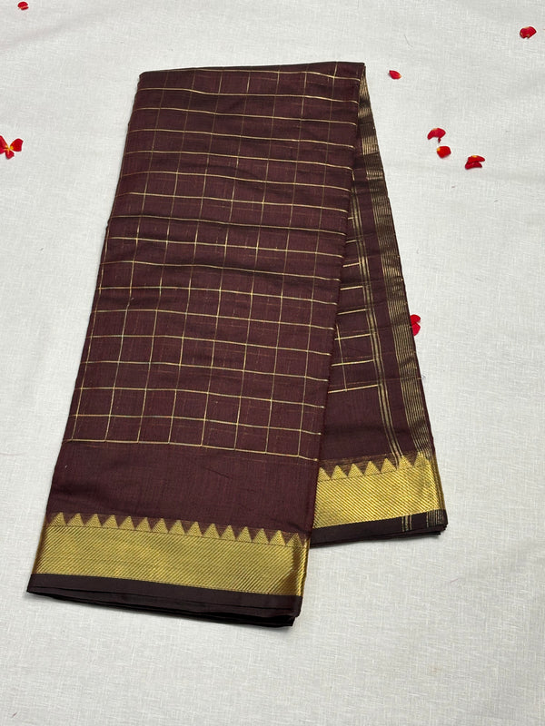 Semi Mangalagiri Cotton Saree