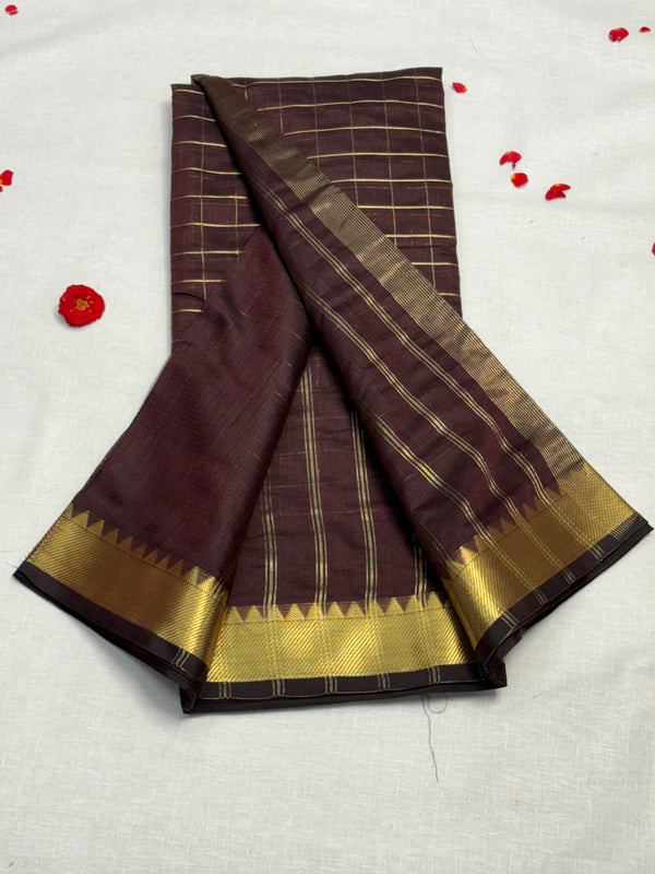 Semi Mangalagiri Cotton Saree