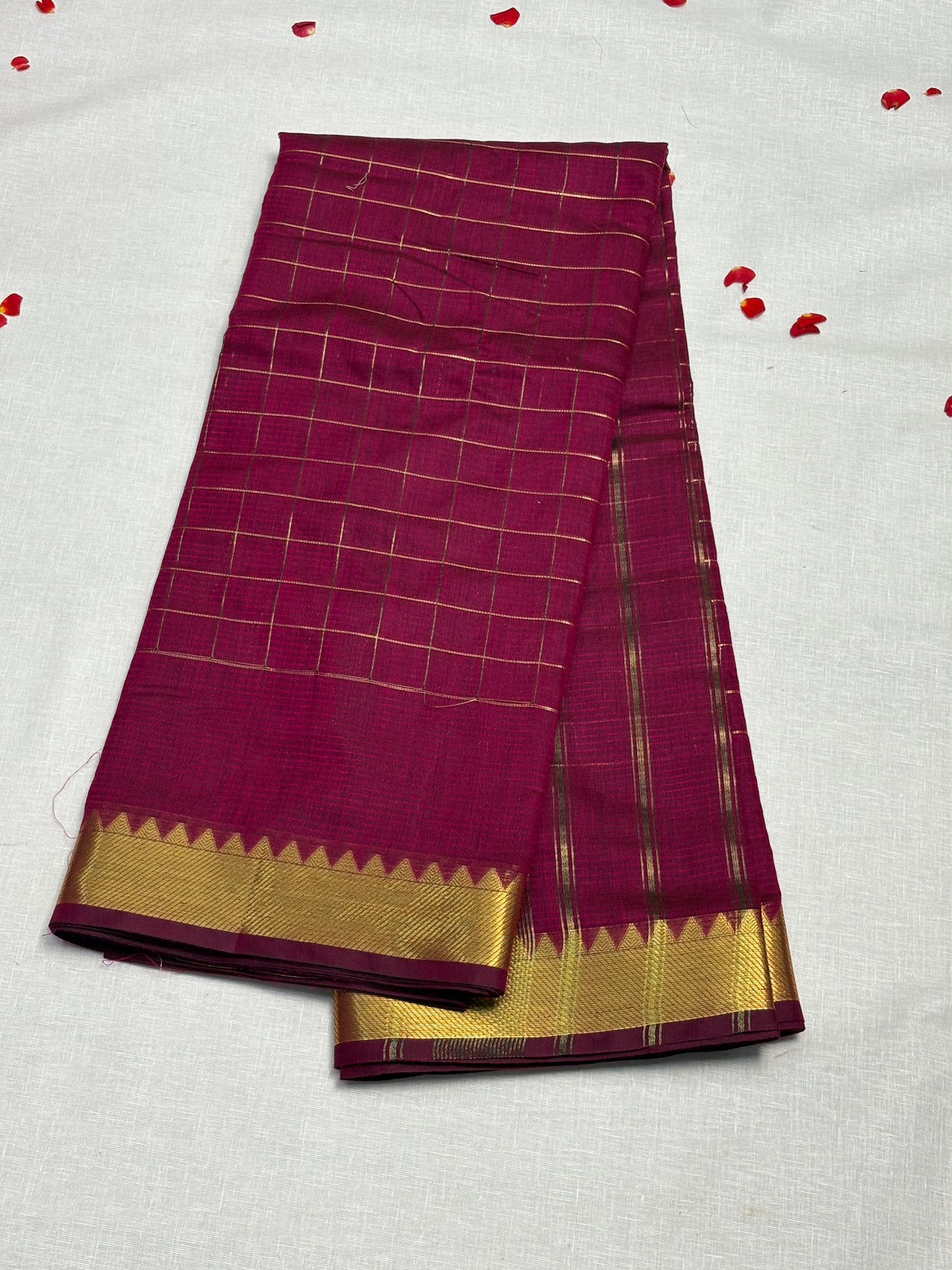 Semi Mangalagiri Cotton Saree