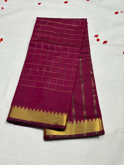 Semi Mangalagiri Cotton Saree