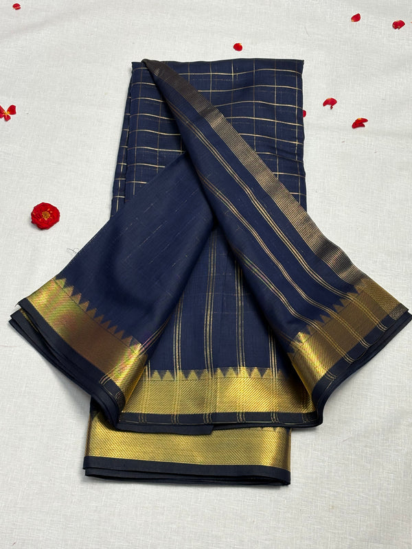 Semi Mangalagiri Cotton Saree