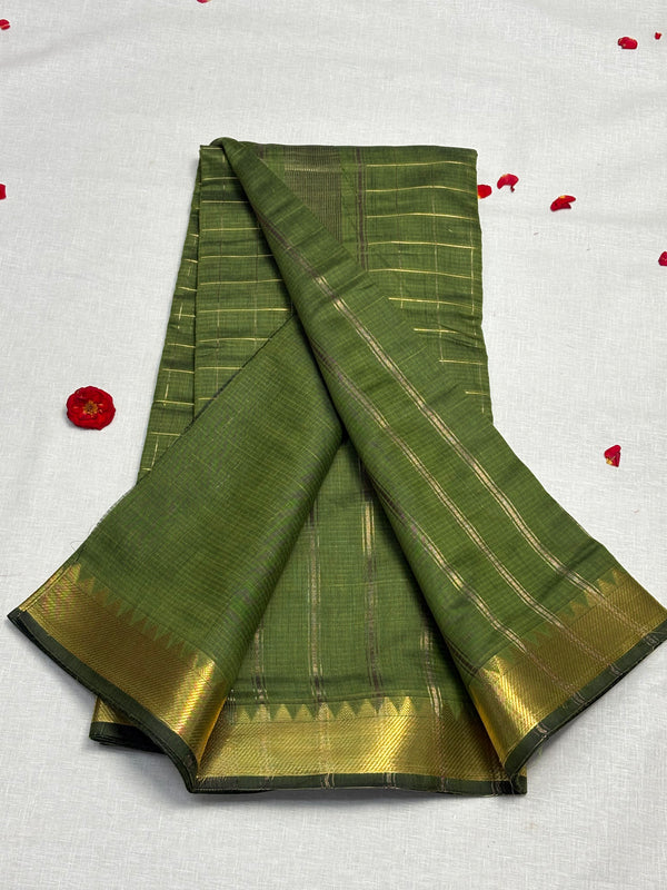 Semi Mangalagiri Cotton Saree